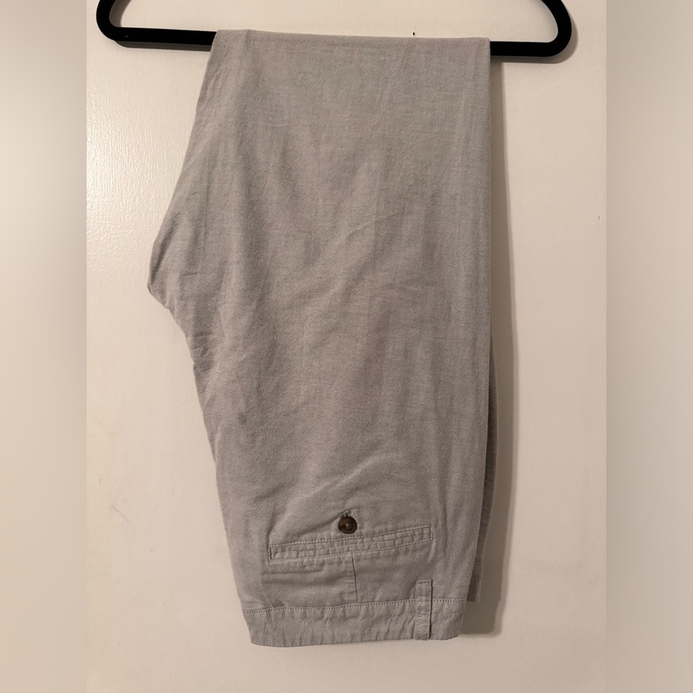 Bonobos 36x34 Slim Fit Chino Pants - light silver color, very comfortable